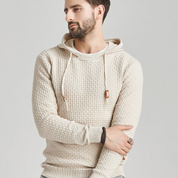 Hooded Pullover Knitwear Sports Casual Men's Sweater