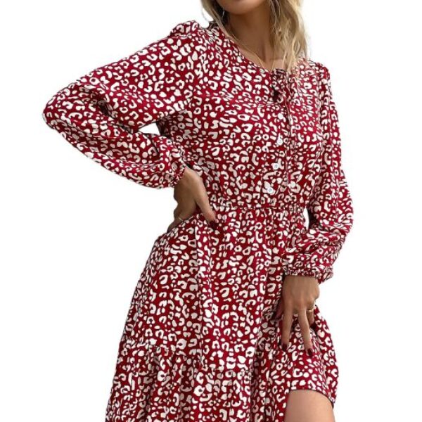 women's fashion trend print women's dress